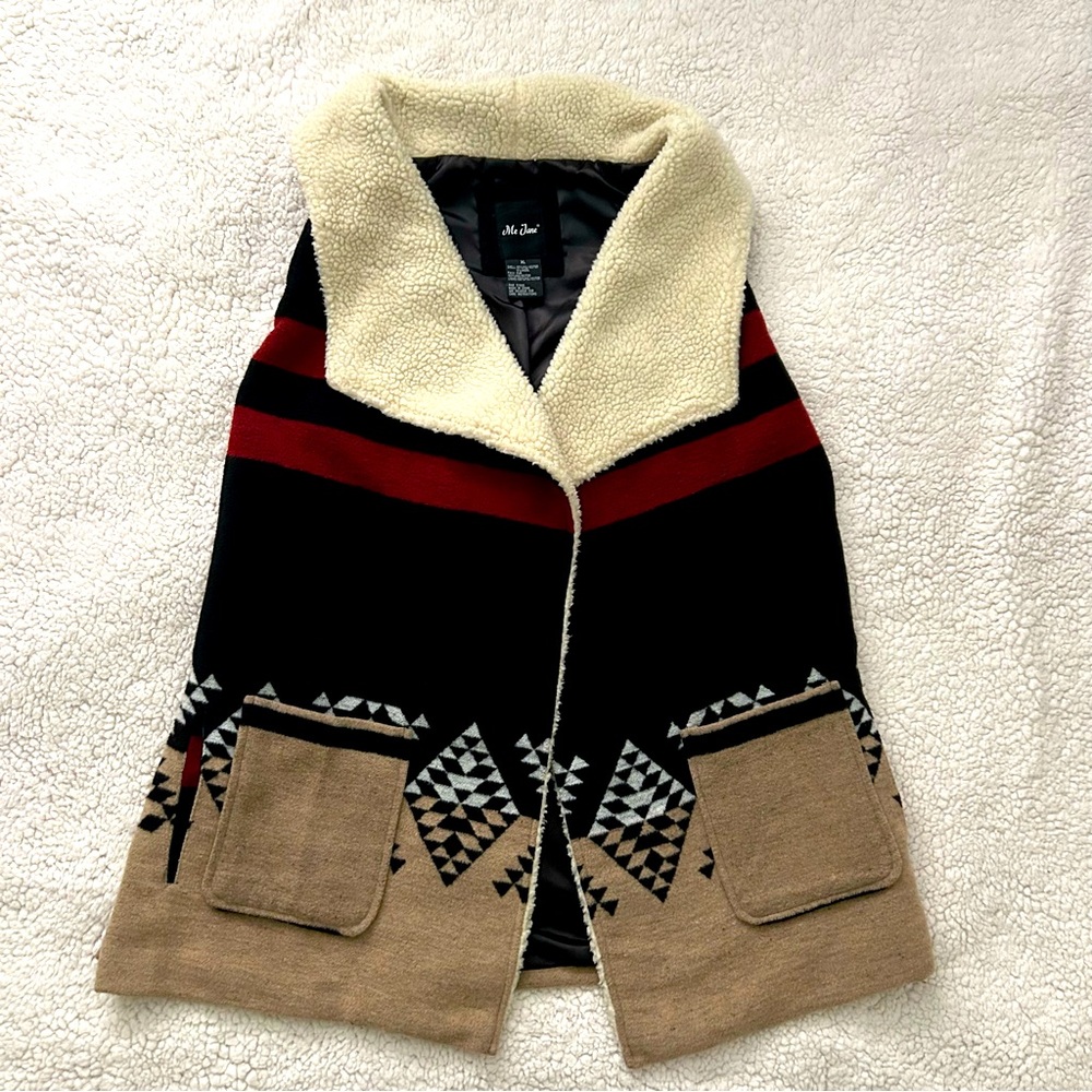 Me Jane Vest with Sherpa Collar